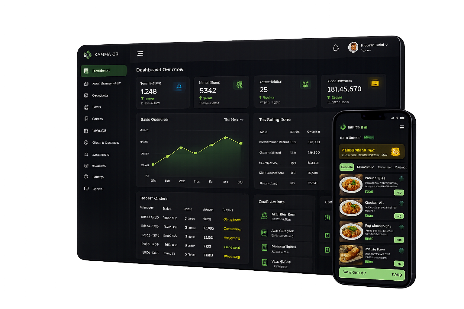 digital qr menu